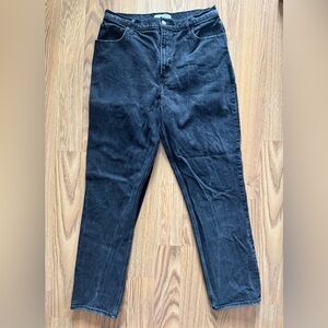 Abercrombie & Fitch The 90s Straight Ultra High Rise Black Jeans - 32/14 Long